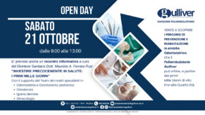 Promozione dell'Open Day di sabato 21 ottobre 2023