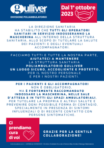 Avviso mascherina dal 1.10.23: informazione per i pazienti